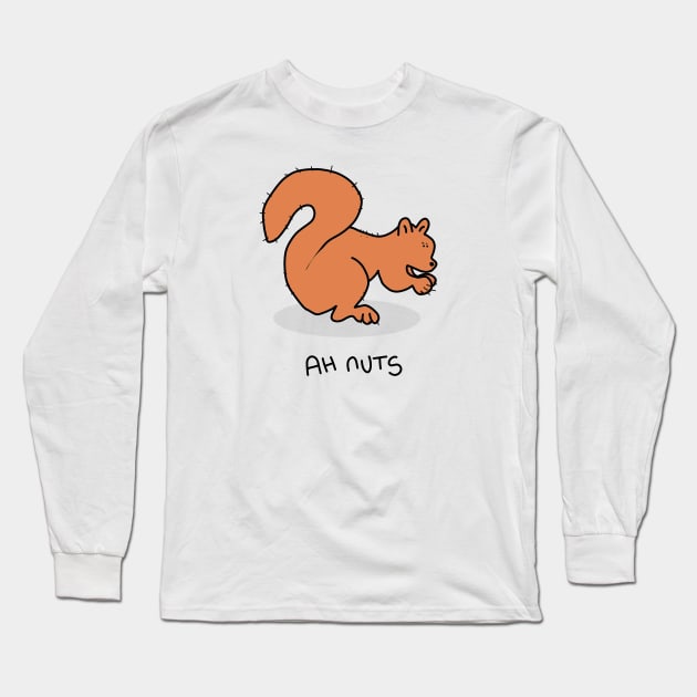 Grumpy Squirrel Long Sleeve T-Shirt by grumpyanimals